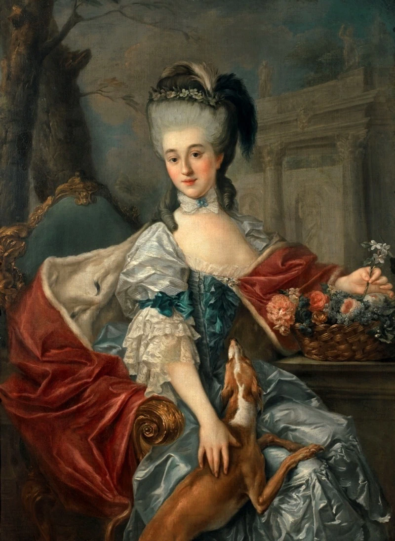 Ritratto di Izabela Lubomirska (Elżbieta Czartoryska). La marchesa azzurra
